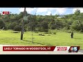 Damage after likely tornado in Woodstock, VT