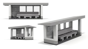 LEGO City Bus Stop Instructions