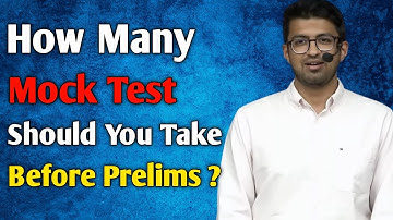 How many mock test should you take before Prelims? Aniruddh Yadav AIR 8 Upsc Cse 2022#upsc #upscexam