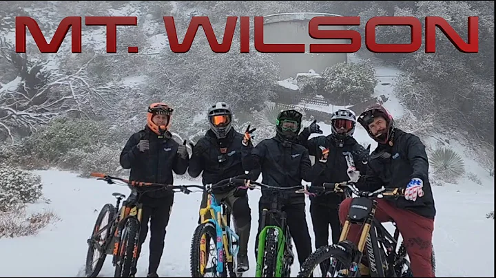 Mountain Biking Mt Wilson in Snow Storm / 4,800 ft & 13.5 miles of EXPOSED trails 12/12/2022