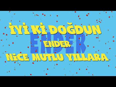 İyi ki doğdun ENDER - İsme Özel Ankara Havası Doğum Günü Şarkısı (FULL VERSİYON) (REKLAMSIZ)