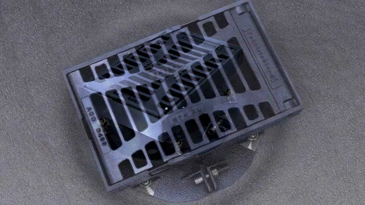 Чугунные трапы АСО для мостов, парковок и эстакад. - YouTube