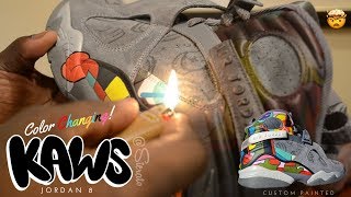 Full Custom | COLOR CHANGING Kaws Jordan 8 by Sierato