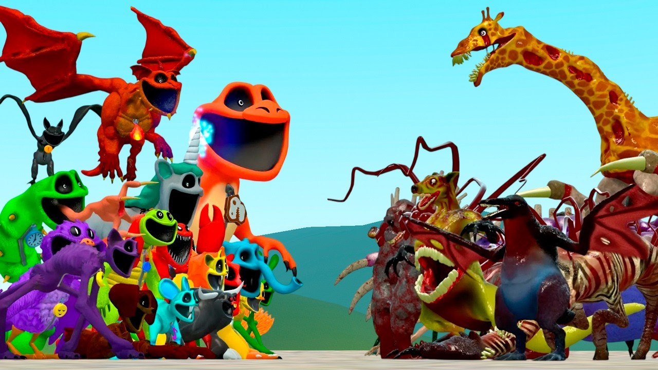 ALL POPPY PLAYTIME CHAPTER 5 VS ALL NEW ZOOCHOSIS MUTANTS ANIMALS In Garry's Mod!