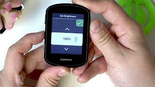 GARMIN EDGE 540 – How to Change Brightness Level