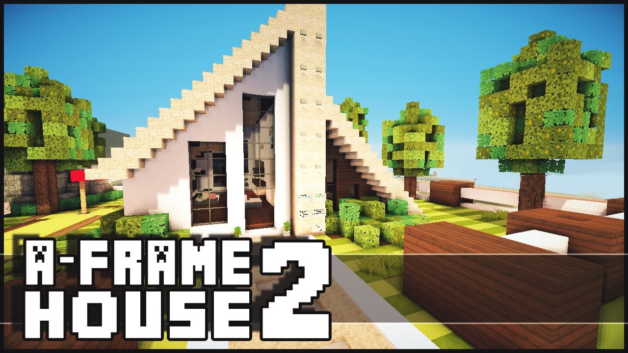 Minecraft - Small A-Frame House 2 - YouTube Minecraft - Small A-Frame House 2 - YouTube