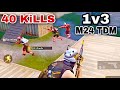 M24 TDM 1v3 With Pathan Enemies 😂 | 40 kills ❤️ watch till the EnD to see ComBo 🔥