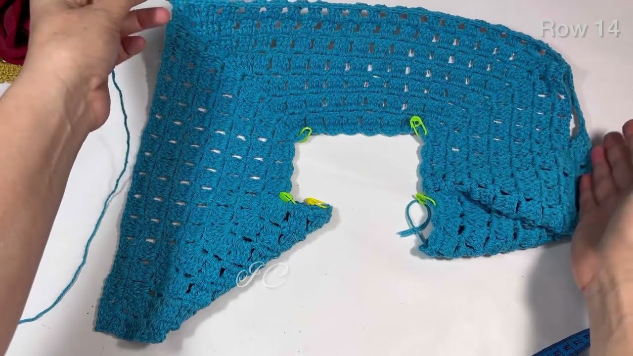 Como hacer un canesú tejido 🧶 para blusa o suéter calado 👌