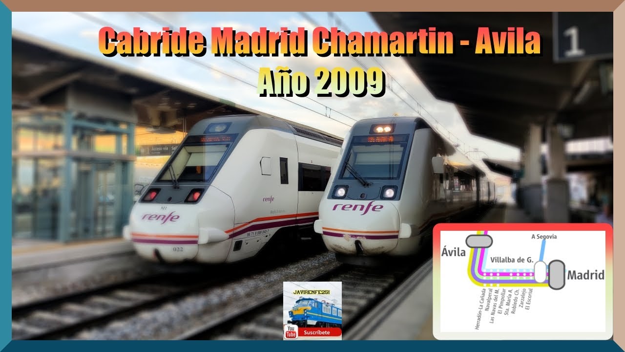 🚂Tren Renfe 599 Cabride Madrid Chamartin - Avila