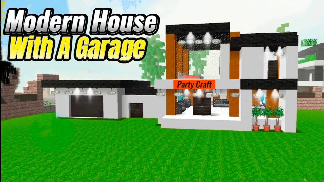 How To Build Modern House With a Garage In School party craft