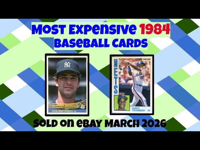 Number1984年3月号Giants特集 1984 Most Expensive eBay Sales Baseball Cards (March 2026) - YouTube