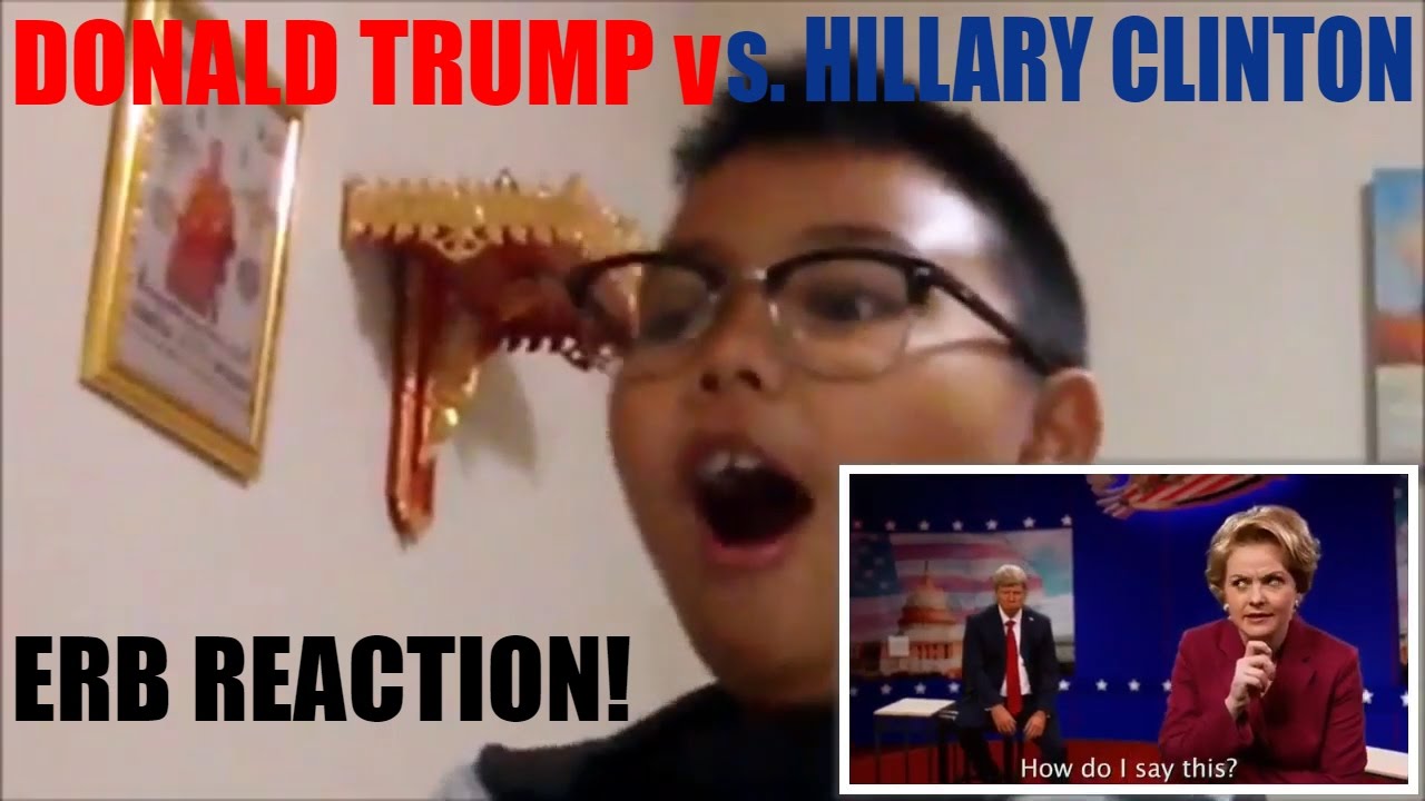 HILLARY CLINTON vs. DONALD TRUMP ERB Reaction - YouTube