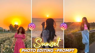 Trending Sunset Ai Photo Editing | Instagram Sunset Filter Photo Editing | Sunset Ai Photo Editing  screenshot 1