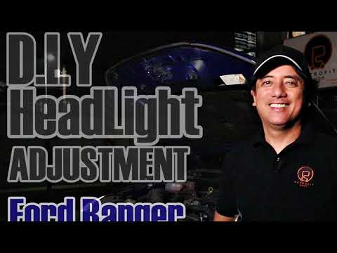 Ford Ranger/Everest D.I.Y headlight adjustment