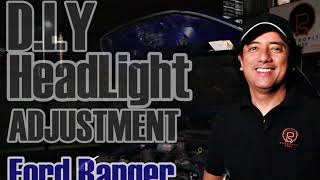 Ford Ranger/Everest D.I.Y headlight adjustment