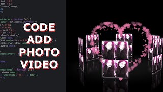 Templates for add photo or video Heart code for trends on TikTok from the movie Lighter and Princess