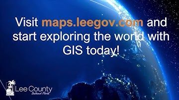 How Does Lee County Use Geographic Information System (GIS) Technology?
