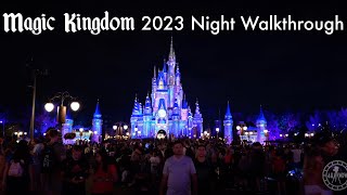 Magic Kingdom 2023 Nighttime Walkthrough in 4K | Walt Disney World Orlando Florida January 2023