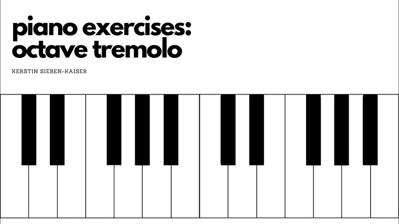 Клавиатура фортепиано для сольфеджио распечатать на а4 piano exercises: octave tremolo - YouTube