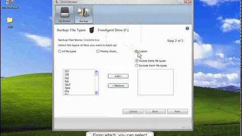 FreeAgent Desktop 1.5 Backup: Editing a Backup Plan for Windows XP