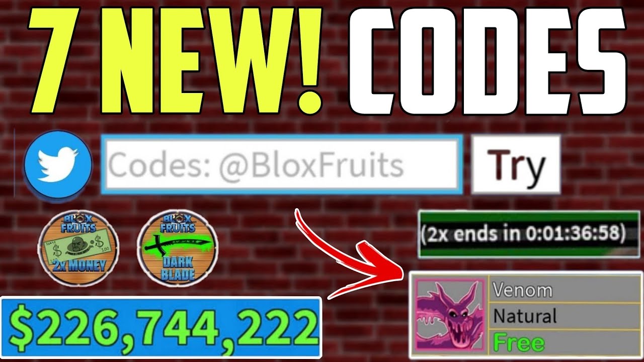 NEW* ALL WORKING CODES FOR BLOX FRUITS IN JUNE 2023! ROBLOX BLOX FRUITS  CODES 