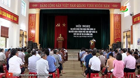 Đại biểu HĐND tỉnh tiếp xúc cử tri thành phố Tam Điệp