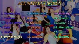 [Playlist] Weeekly (위클리) All Songs