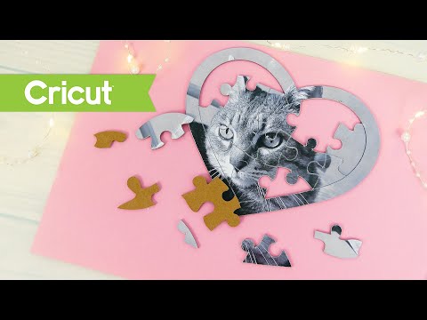 Taglio cartone pressato Puzzle Tutorial Cricut #21 Chipboard Puzzle