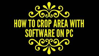 🔵 How To Crop Area With Software On pc  |  R.solver screenshot 3