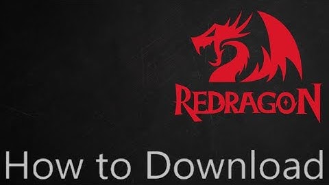 How to download and install Redragon product Software