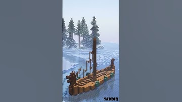 Medieval Viking battleship | Building ideas | Minecraft Timelapse #saddiqships