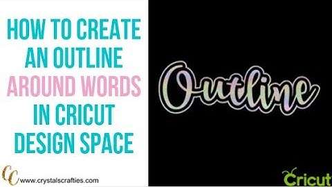 How to create an outline in Cricut Design Space