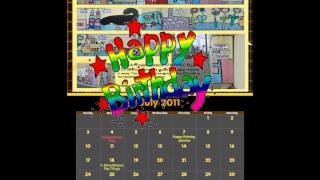 07 July 2011 Birthday Calendar.wmv