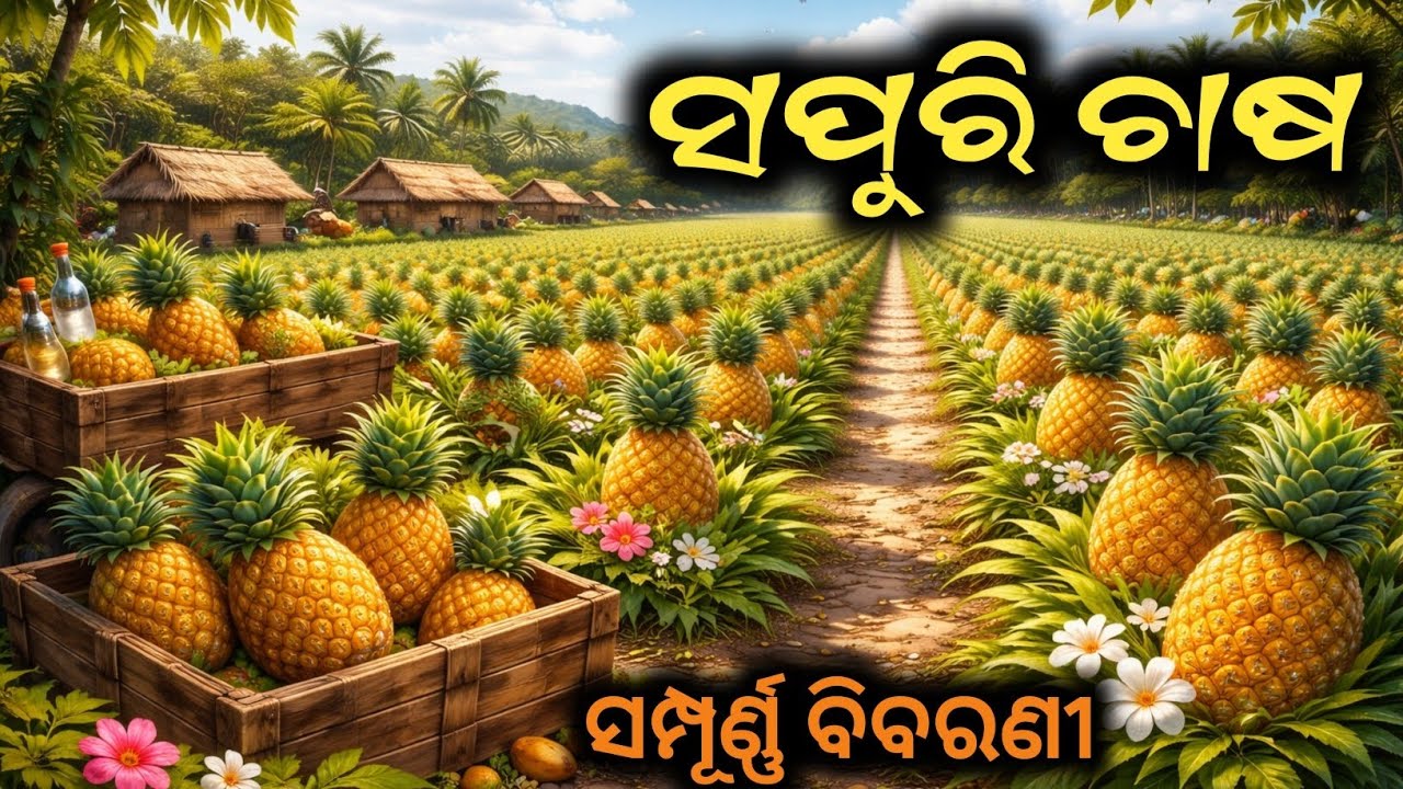 ସପୁରି ଚାଷ କେମିତି କରିବେ | Pineapple Farming Full Guide | Sapuri Chasa Odia | High Profit Farming