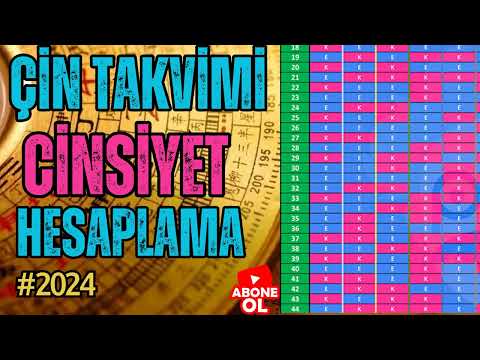 Çin Takvimi Cinsiyet Hesaplama 2024