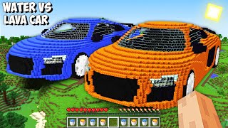 I found LAVA vs WATER GIANT CAR in Minecraft! Which BIGGEST CAR is BETTER?