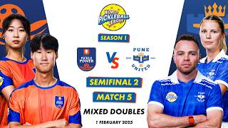 WPBL S1 Semi Finals | Mumbai Pickle Power VS Pune United | Mixed Doubles