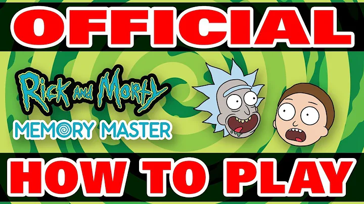 Official How to Play Rick and Morty Memory Master Card Game