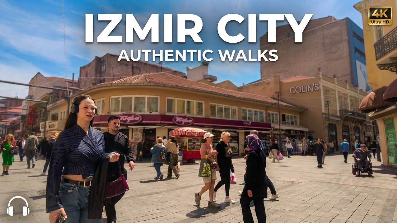 Izmir, トルコ | İzmir | 街歩きツアー 4K