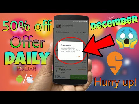 Get 50% off on any food you order online on Swiggy 😱 (How to) - DECEMBER 2018 #Swiggy