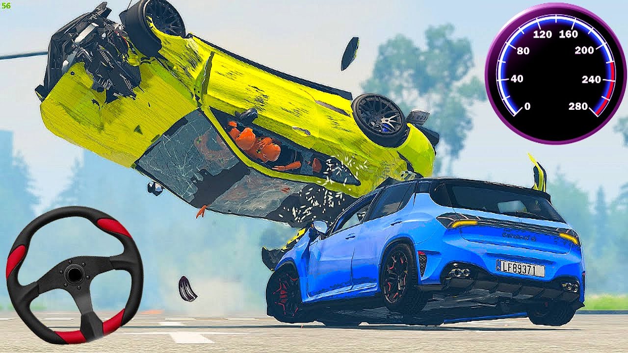 Real Extreme Derby Car Driving 3D - Car Crash Beam Racing Simulator 2024 - Android GamePlay