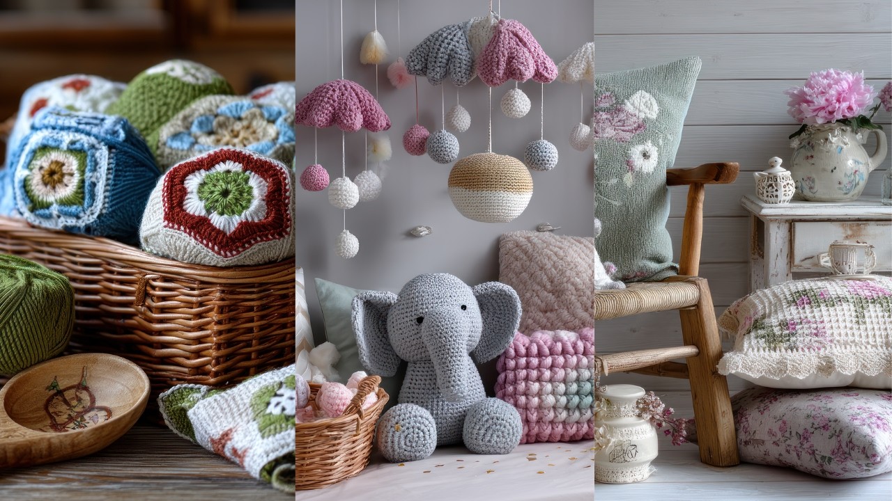 Crafted Comfort Cozy Crochet Home Decor Ideas | Shabby Chic DIY Designs ...
