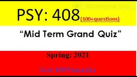 PSY 408 # Health psychology # grand quiz # get full marks # Distance study center.