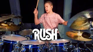 TIME STAND STILL - RUSH (12 year old drummer) chords