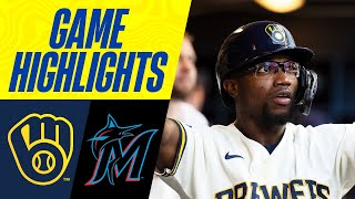 Marlins vs. Brewers Game Highlights (9\/14\/23) | MLB Highlights