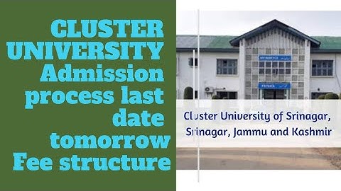 CLUSTER UNIVERSITY ADMISSION 2022 | cluster university fee structure | #clusteruniversity #cluster