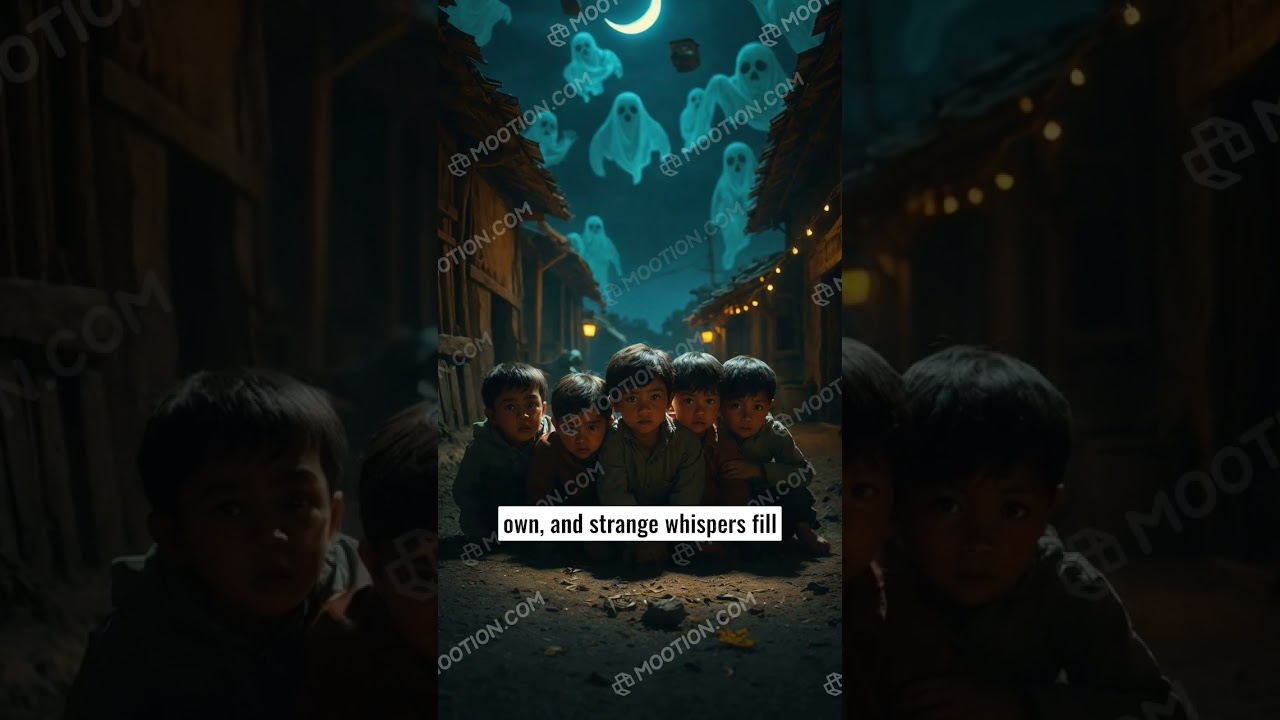 Eerie Shadows in the Village.   