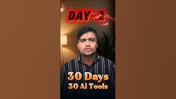 Day-2 30 Days 30 Ai Tools Challenge #digitalsonustudio #challenge #aiearning