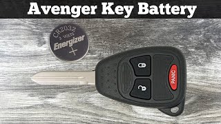 How To Replace Dodge Avenger Key Fob Battery 2008 - 2014 Change Avenger Replacement Remote Batteries