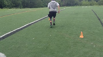 Cone Drills Triangle: Backpedal, sprint, sprint